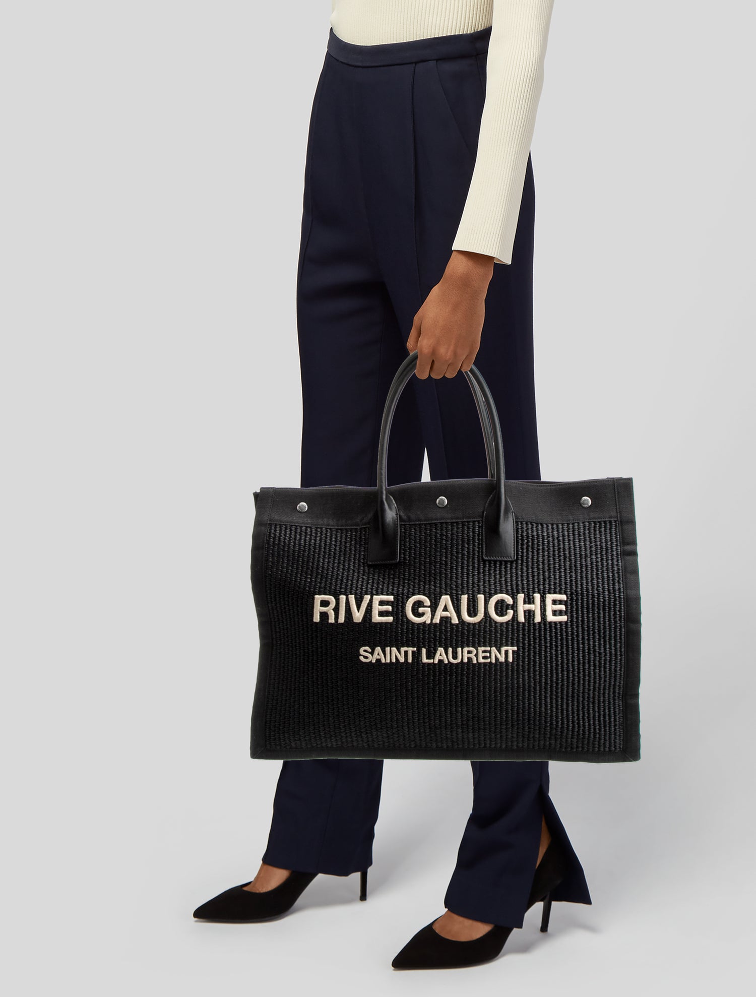 Saint Laurent Raffia Rive Gauche