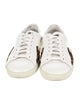 Saint Laurent Leather Animal Print Sneakers