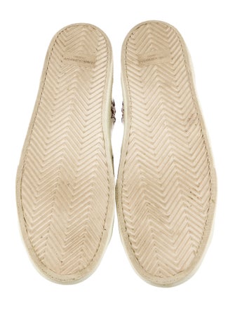 Saint Laurent Leather Animal Print Sneakers