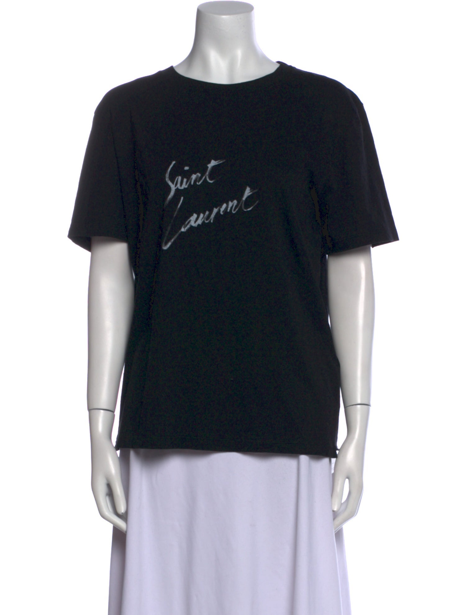 Saint Laurent Graphic Print Crew Neck T-Shirt w/ Tags