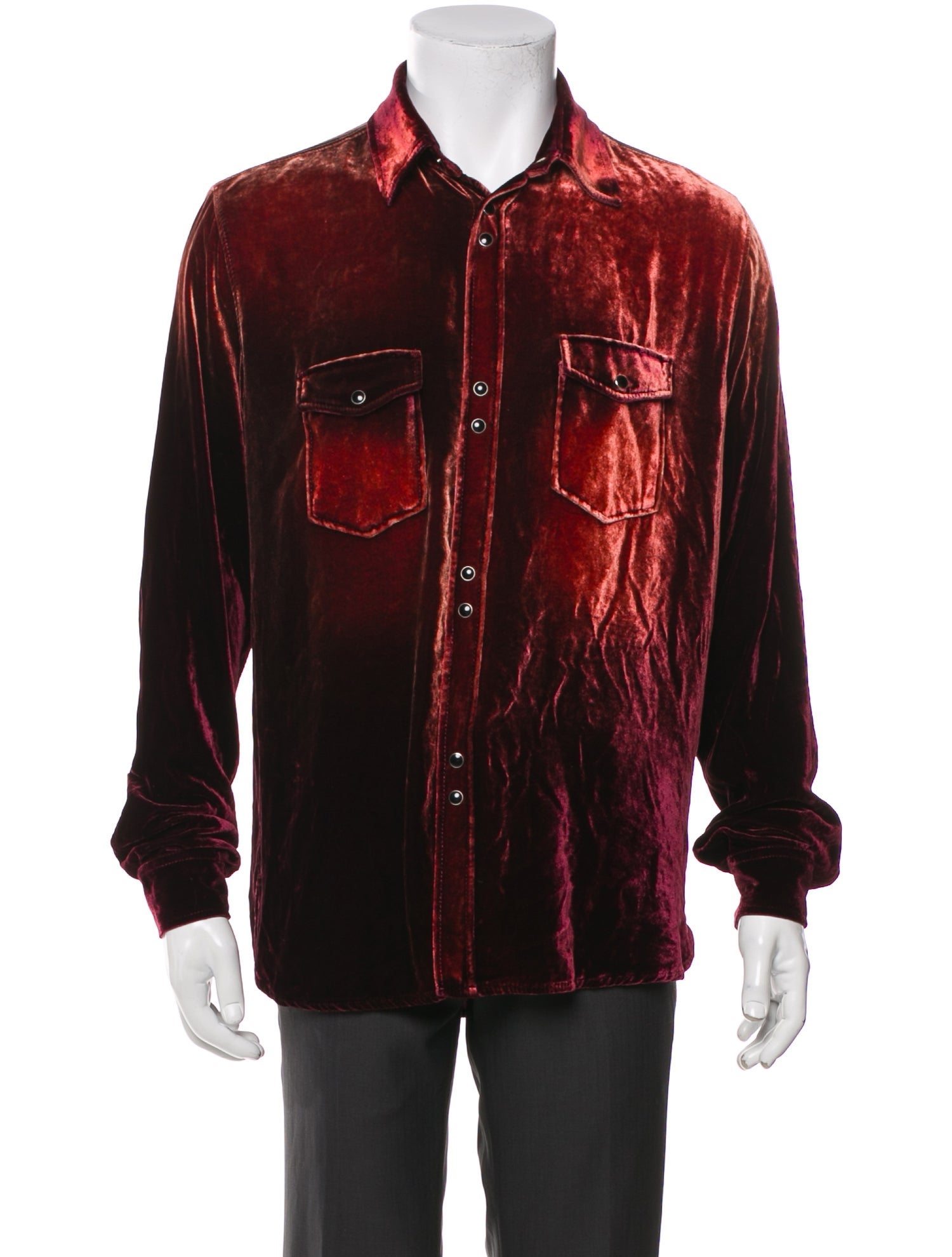 Saint Laurent 2020 Long Sleeve Western Shirt