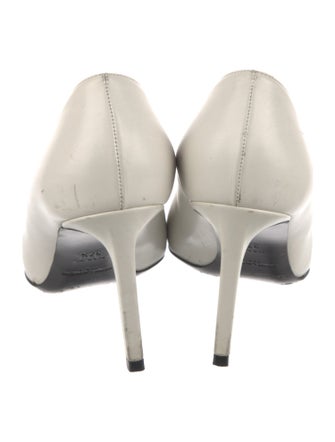 Saint Laurent Leather Colorblock Pattern Pumps