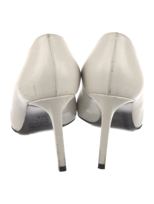 Saint Laurent Leather Colorblock Pattern Pumps