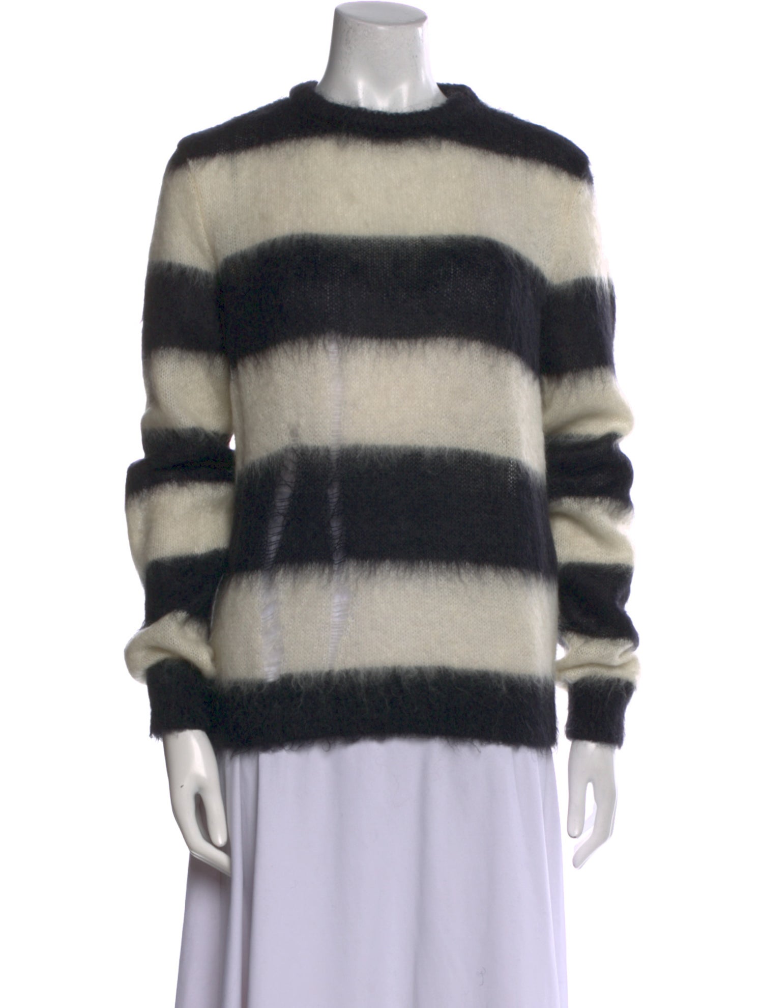 Saint Laurent Mohair Striped Sweater