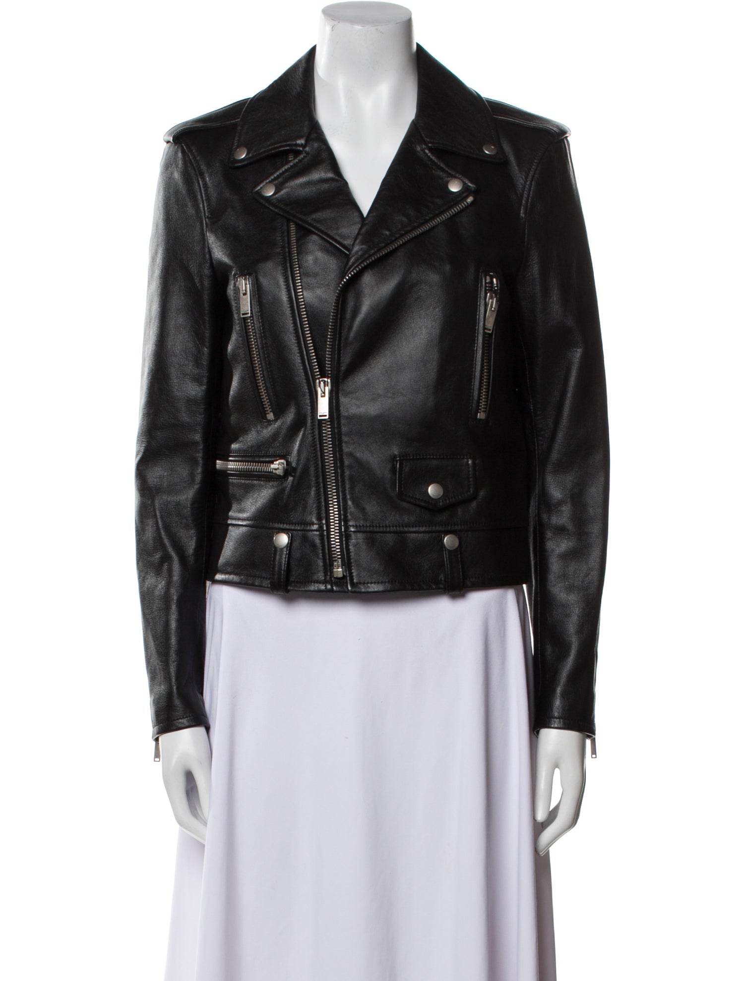 Saint Laurent Lambskin Biker Jacket w/ Tags