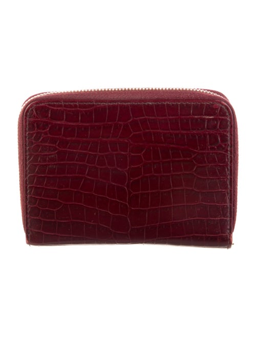 Saint Laurent 2016 Embossed Leather Compact Wallet