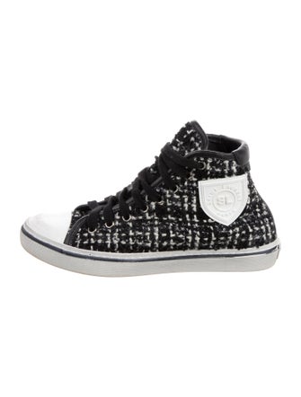 Saint Laurent Tweed Printed Sneakers