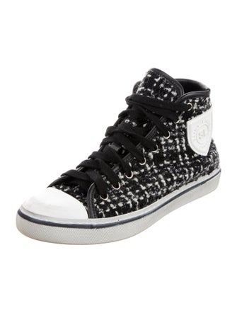 Saint Laurent Tweed Printed Sneakers
