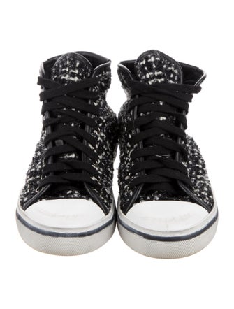 Saint Laurent Tweed Printed Sneakers
