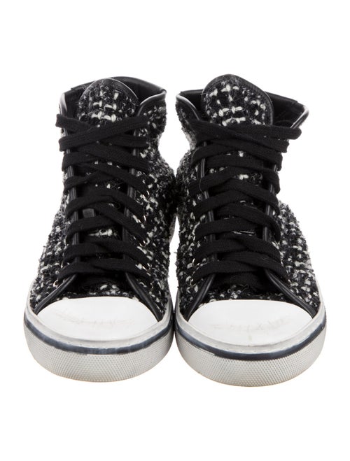 Saint Laurent Tweed Printed Sneakers