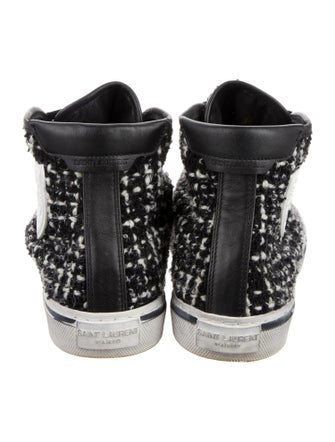 Saint Laurent Tweed Printed Sneakers