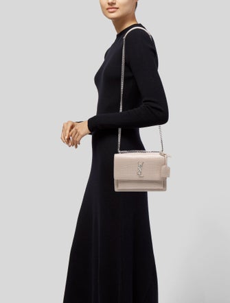 Saint Laurent Embossed Leather Sunset Medium