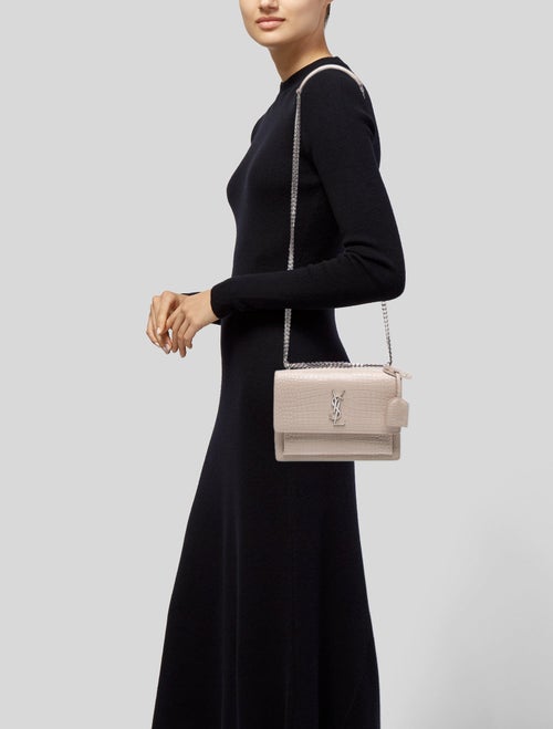 Saint Laurent Embossed Leather Sunset Medium