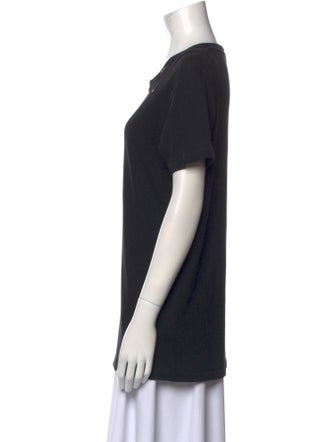 Saint Laurent Scoop Neck Short Sleeve T-Shirt