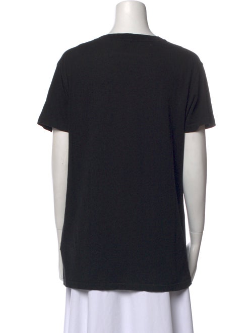 Saint Laurent Scoop Neck Short Sleeve T-Shirt