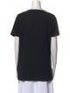 Saint Laurent Scoop Neck Short Sleeve T-Shirt