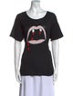 Saint Laurent Graphic Print Scoop Neck T-Shirt