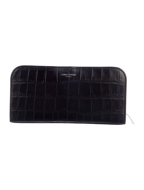Saint Laurent 2015 Embossed Leather Continental Wallet