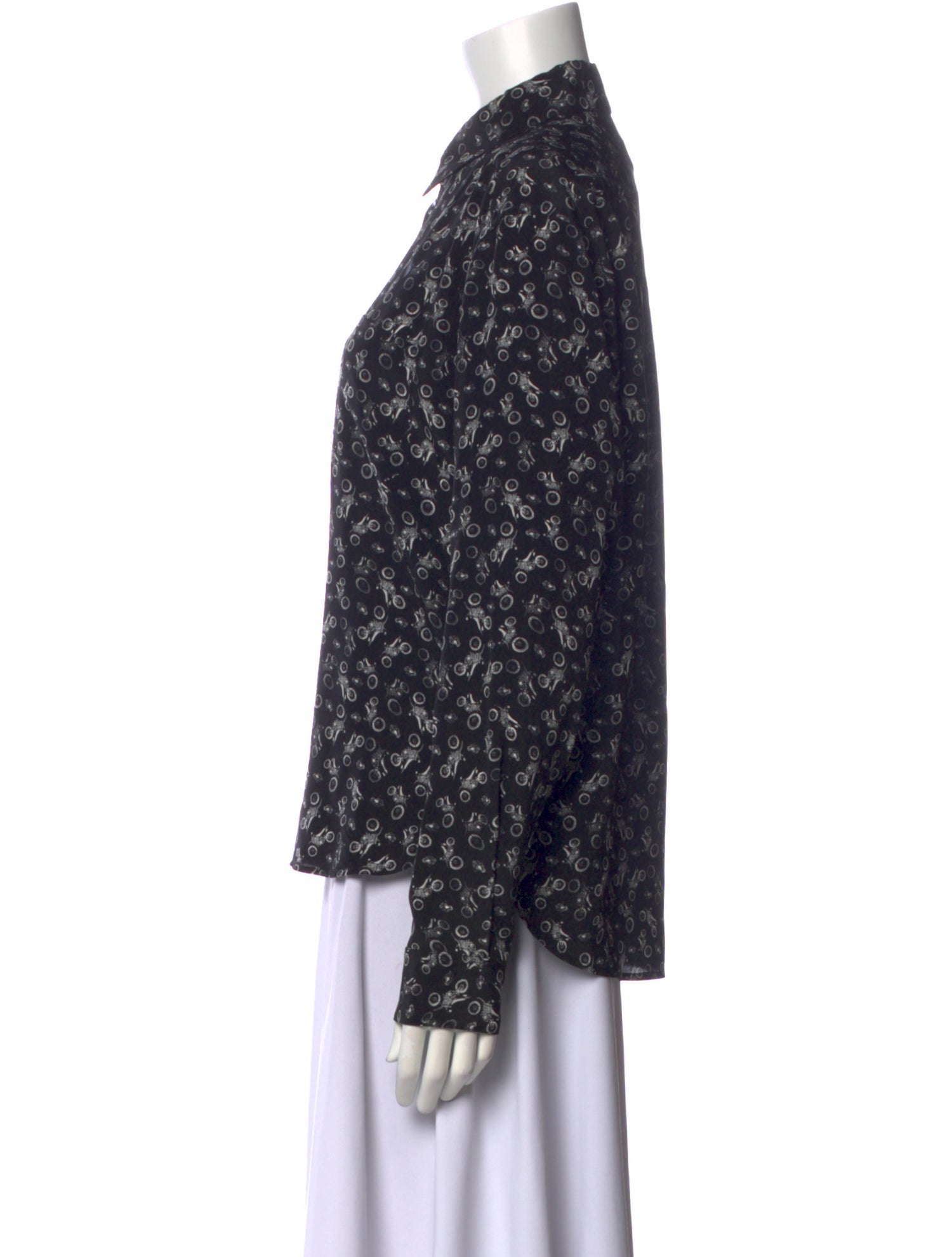 Saint Laurent 2018 Silk Button-Up Top