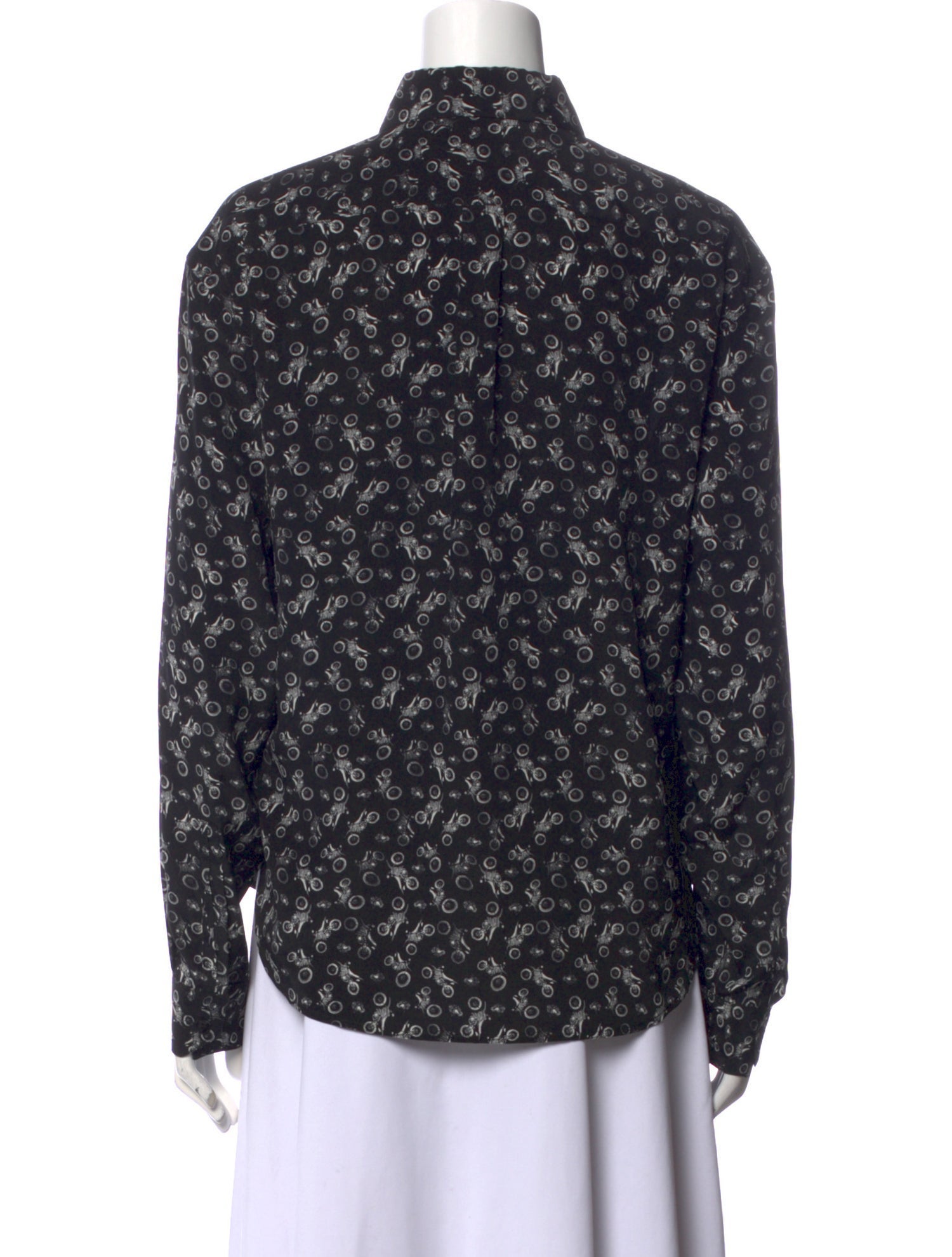 Saint Laurent 2018 Silk Button-Up Top