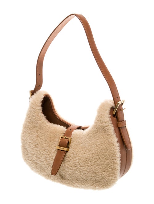 Saint Laurent Shearling Shoulder Bag