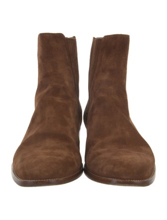 Saint Laurent Suede Chelsea Boots