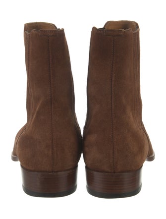 Saint Laurent Suede Chelsea Boots