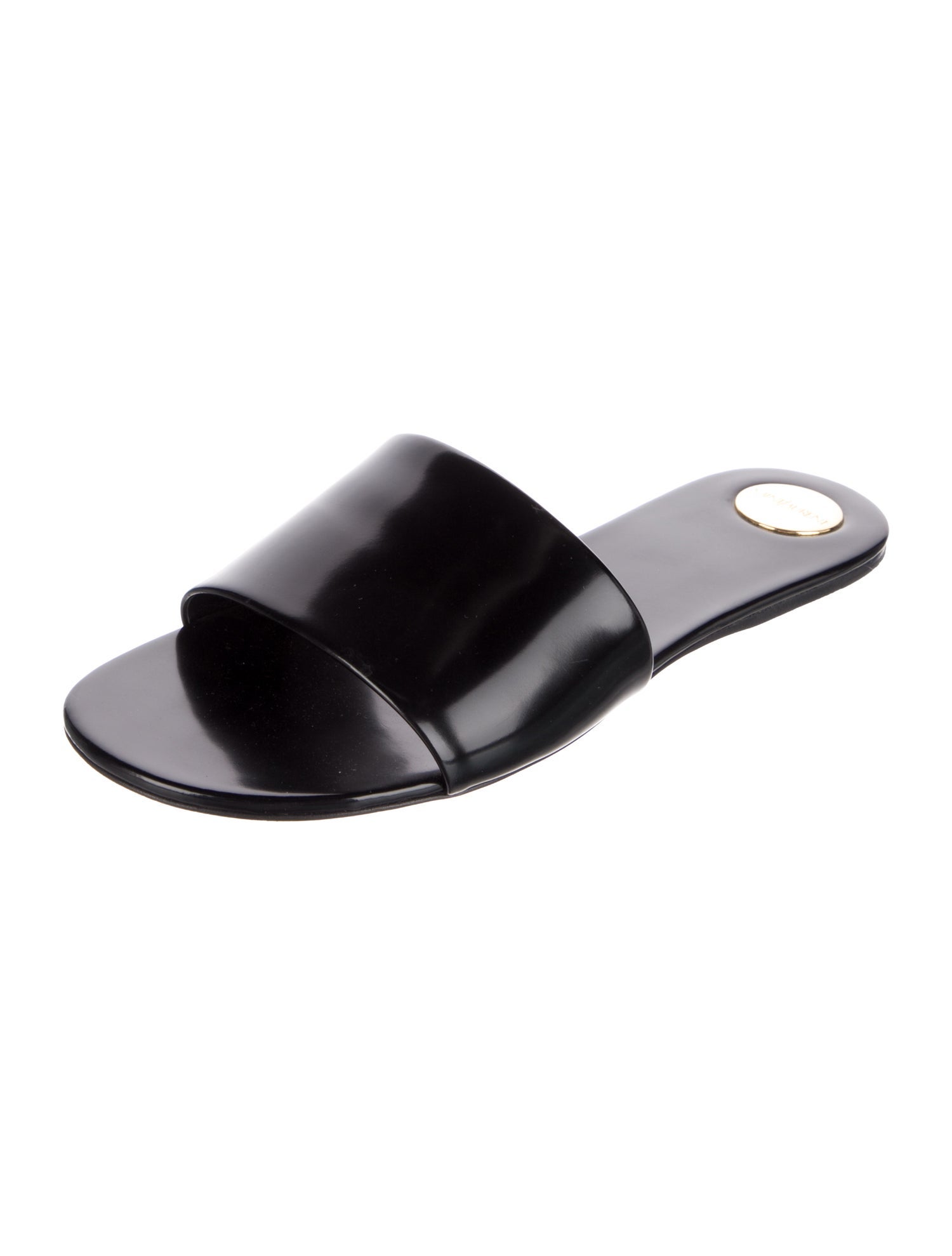 Saint Laurent Patent Leather Slides