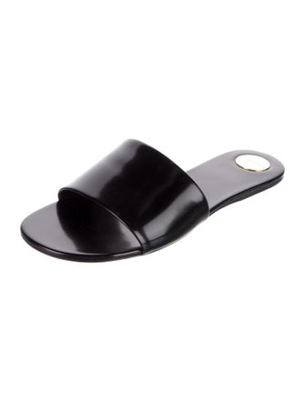Saint Laurent Patent Leather Slides