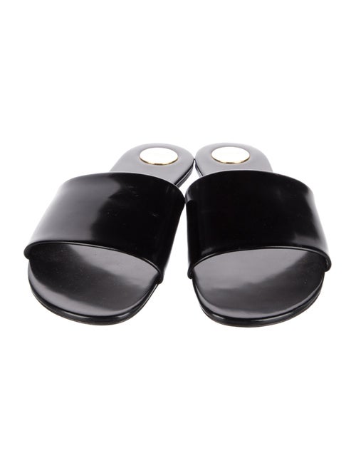 Saint Laurent Patent Leather Slides