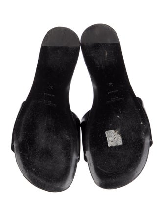 Saint Laurent Patent Leather Slides