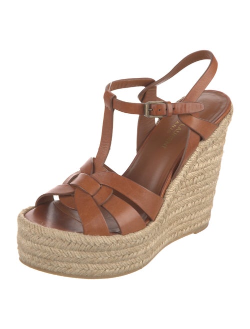 Saint Laurent Leather T-Strap Pumps