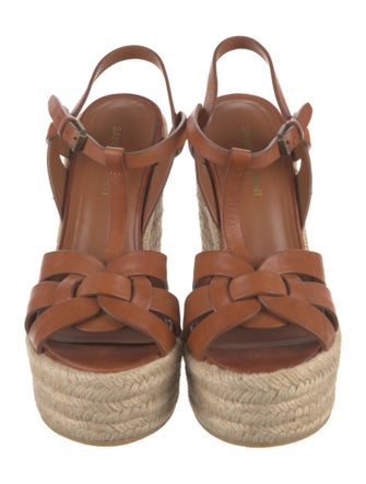 Saint Laurent Leather T-Strap Pumps