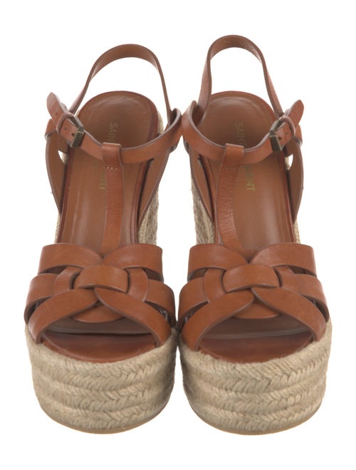 Saint Laurent Leather T-Strap Pumps