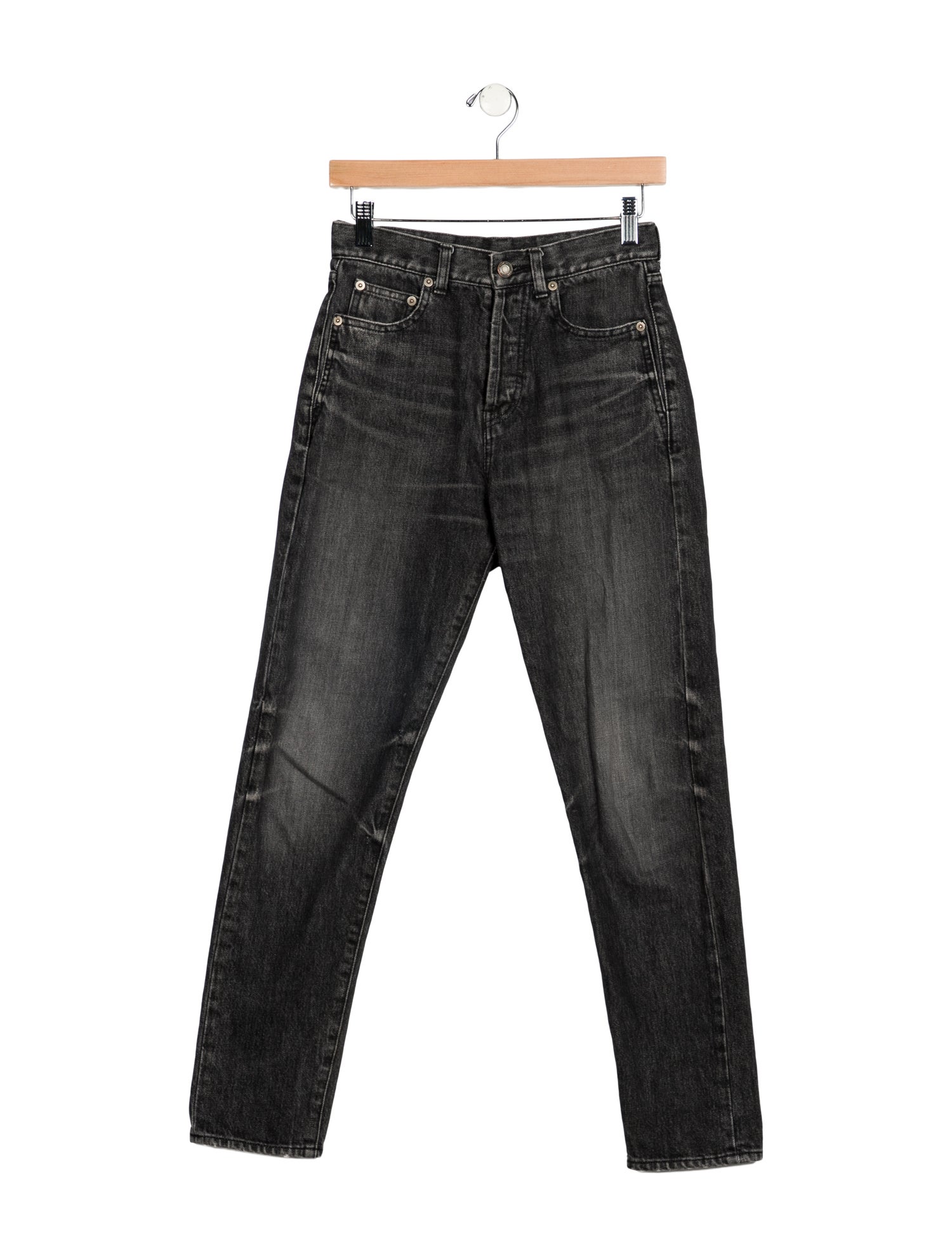 Saint Laurent Mid-Rise Skinny Leg Jeans