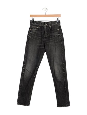 Saint Laurent Mid-Rise Skinny Leg Jeans