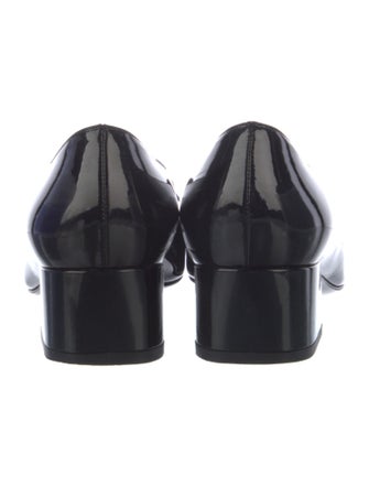 Saint Laurent Patent Leather Colorblock Pattern Pumps