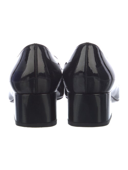 Saint Laurent Patent Leather Colorblock Pattern Pumps