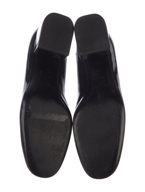 Saint Laurent Patent Leather Colorblock Pattern Pumps