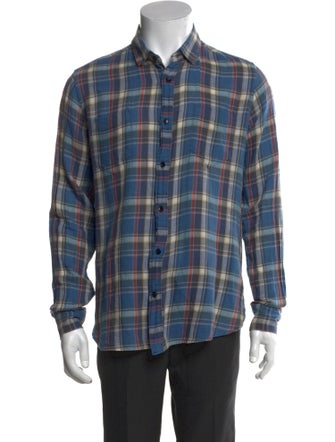 Saint Laurent 2016 Plaid Print Shirt