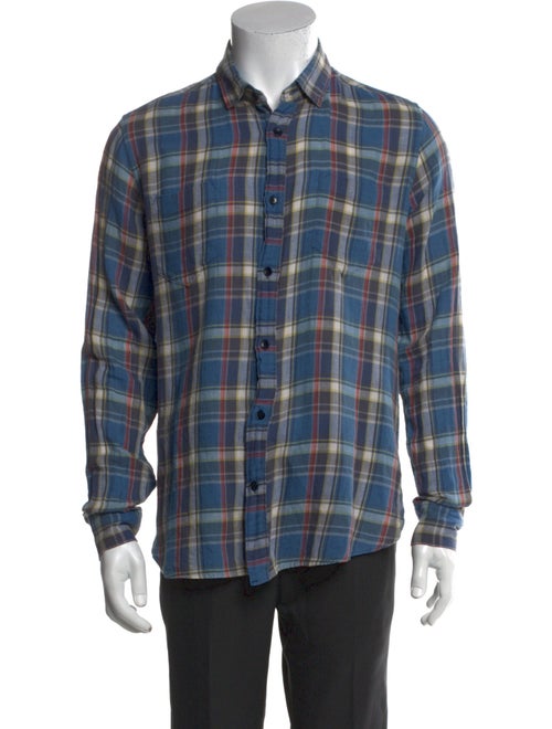 Saint Laurent 2016 Plaid Print Shirt