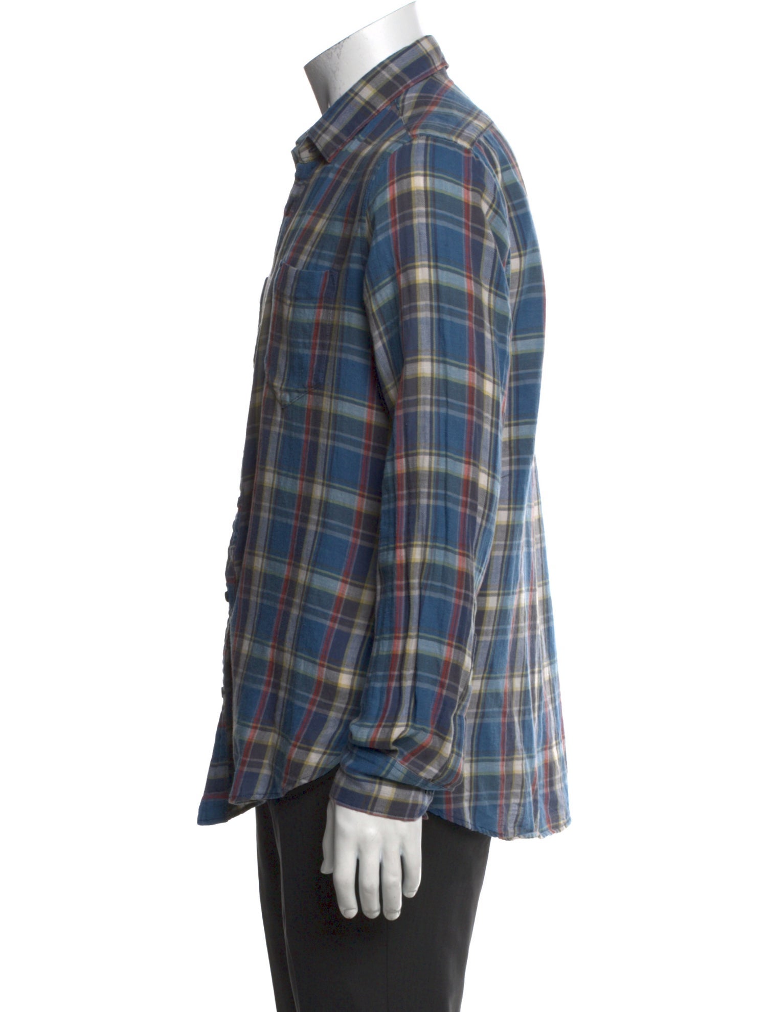 Saint Laurent 2016 Plaid Print Shirt