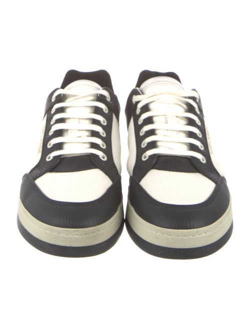 Saint Laurent Leather Colorblock Pattern Sneakers