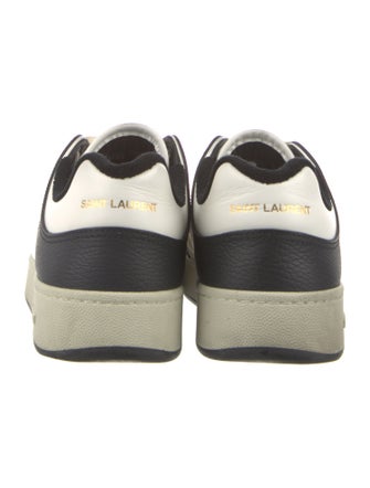 Saint Laurent Leather Colorblock Pattern Sneakers