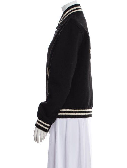 Saint Laurent Wool Striped Varsity Jacket