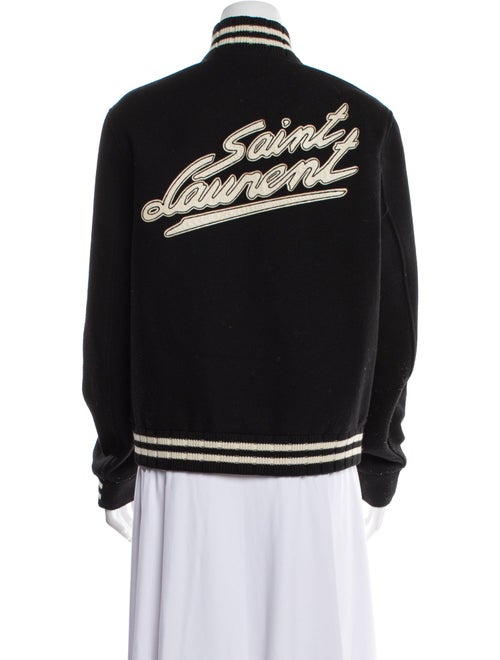 Saint Laurent Wool Striped Varsity Jacket