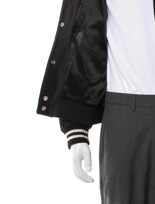 Saint Laurent Wool Striped Varsity Jacket