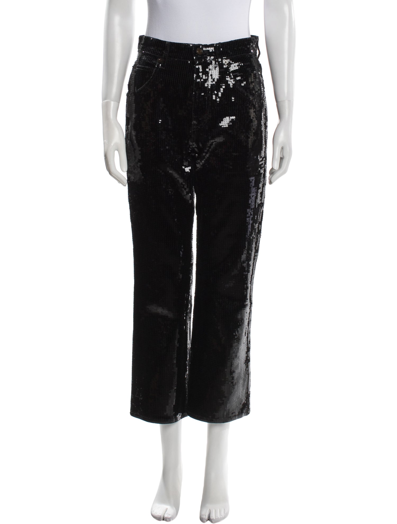Saint Laurent Sequin Wide Leg Pants
