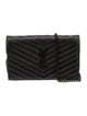 Saint Laurent Chevron Wallet on a Chain