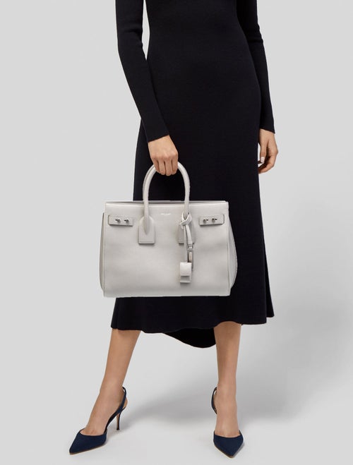 Saint Laurent Leather Sac De Jour